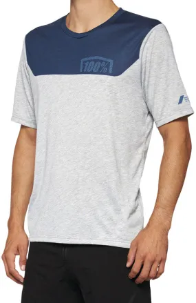 100% Airmatic Jersey - Gray/Midnight, Short Sleeve, Men's, Medium