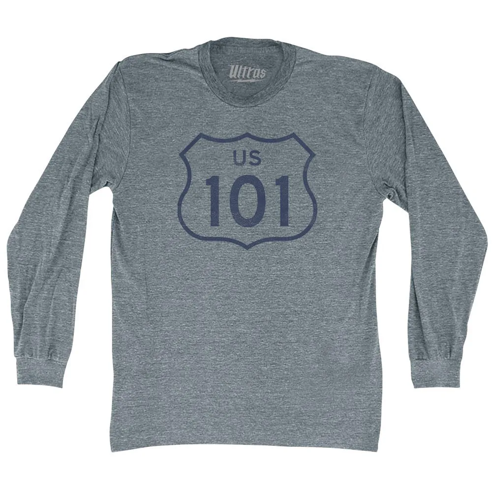 101 Road Sign Adult Tri-Blend Long Sleeve T-shirt