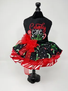 116  'Candy Cane Cutie' Dress with Multi-Layered Skirt.  Size XS