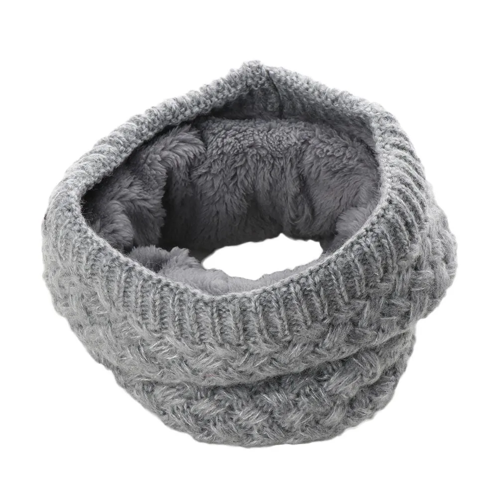 1Pc Winter Warm Brushed Knit Neck Warmer  Snood Shawl