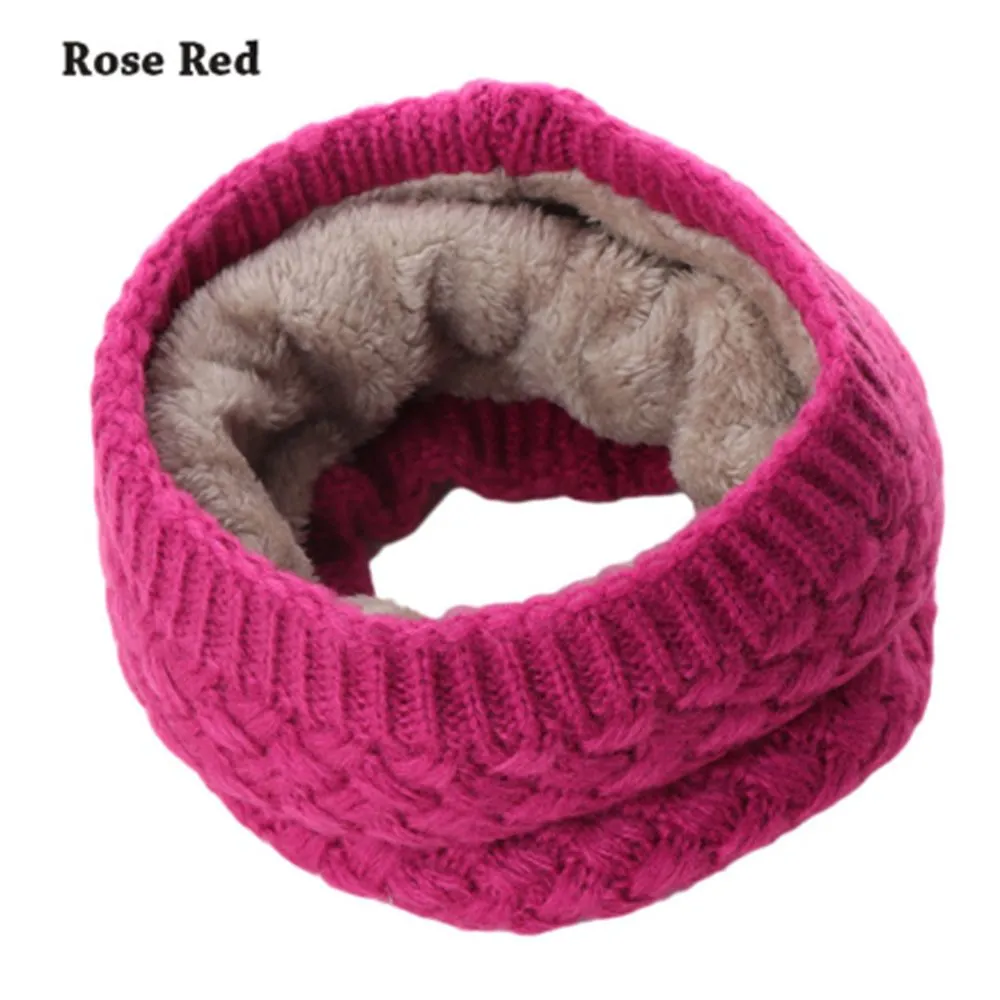 1Pc Winter Warm Brushed Knit Neck Warmer  Snood Shawl