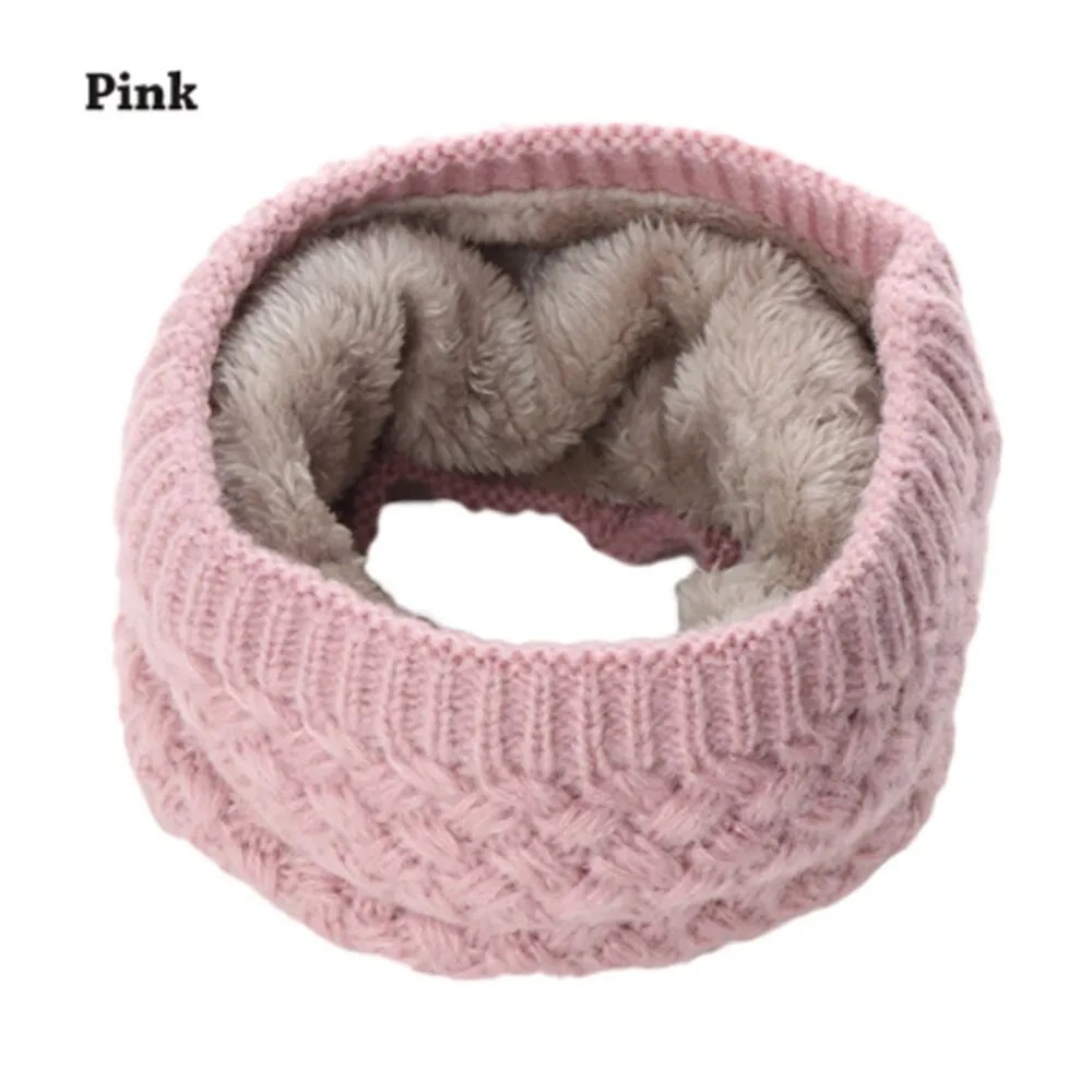 1Pc Winter Warm Brushed Knit Neck Warmer  Snood Shawl