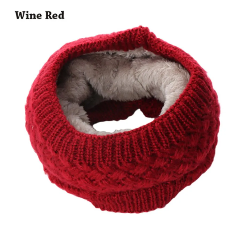 1Pc Winter Warm Brushed Knit Neck Warmer  Snood Shawl