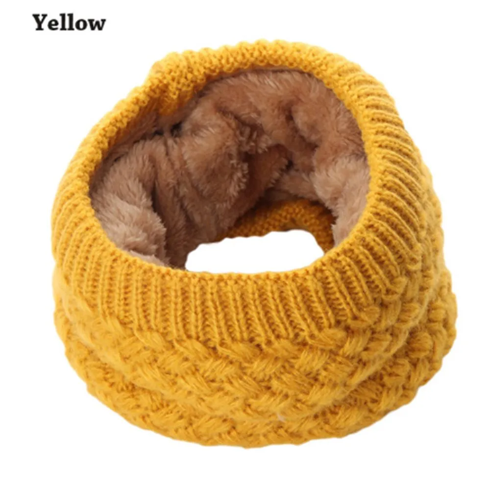 1Pc Winter Warm Brushed Knit Neck Warmer  Snood Shawl