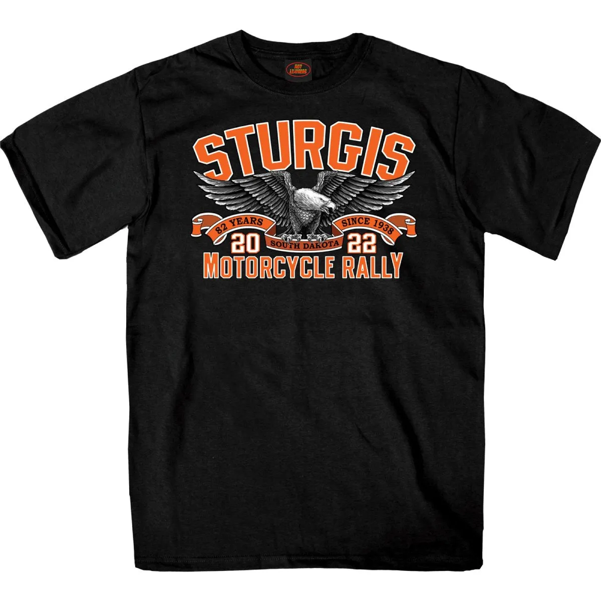 2022 Sturgis Motorcycle Rally SPB1021 Men’s Main Street Photo Black T-Shirt