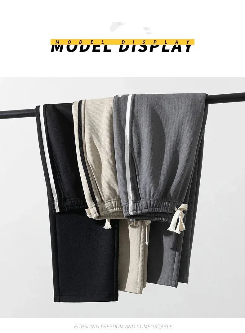 2024 New Sweatpants Men Baggy Joggers Wide Leg Pants Neutral Breathable Loose Outdoor Trousers Fashion Design Jogging Pants