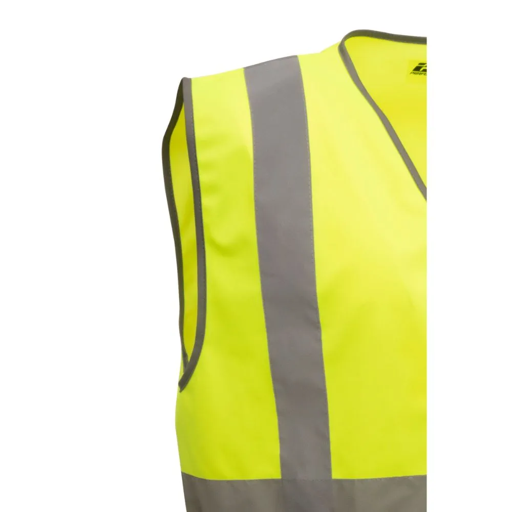 212 Performance VSTGU-8814 General Purpose Hi-Viz Safety Vest, 4X-Large Yellow;Reflective Gray