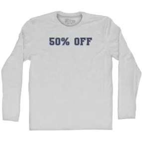 50% OFF Adult Cotton Long Sleeve T-shirt