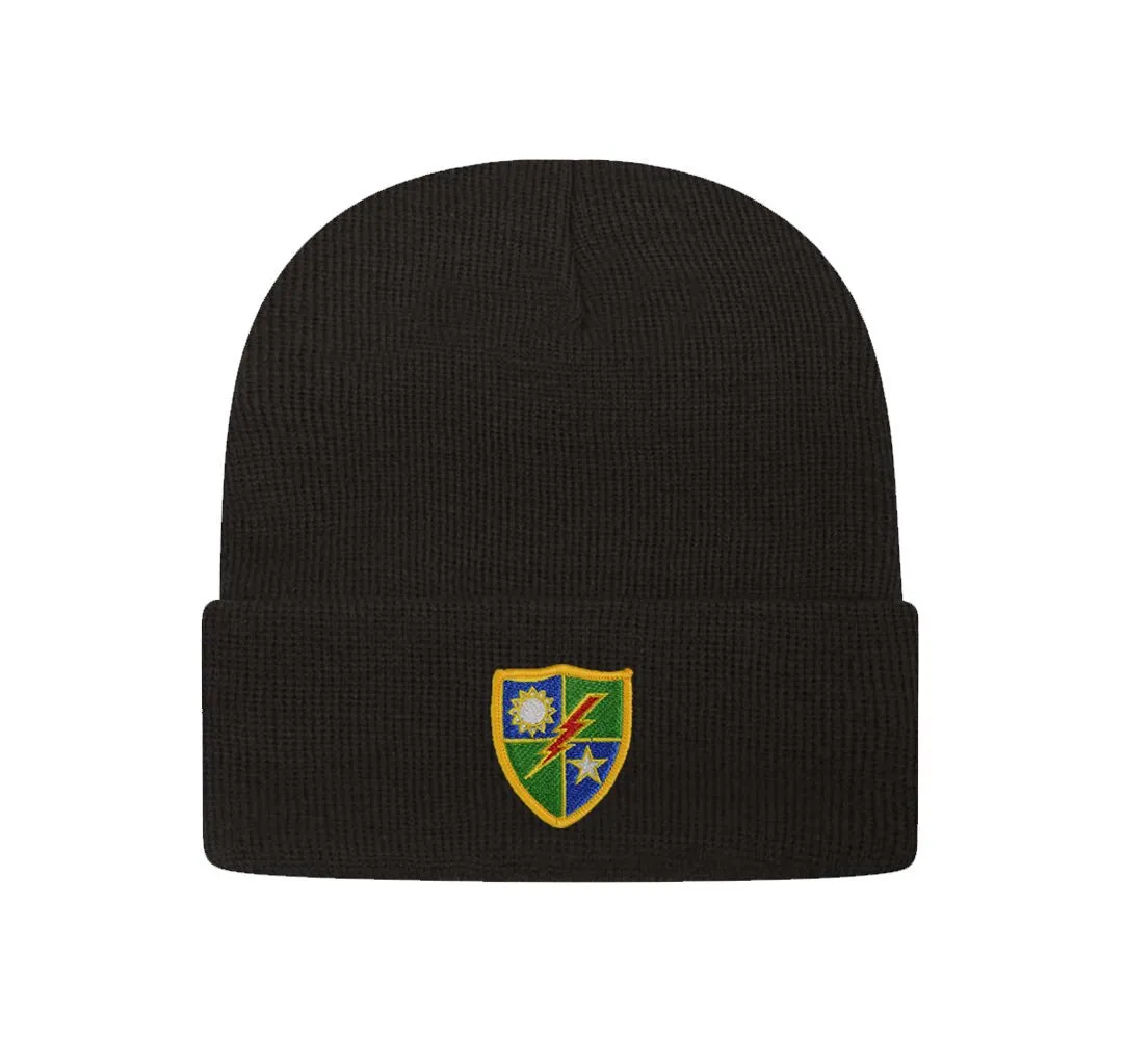 75th DUI Patch Cuff Beanie