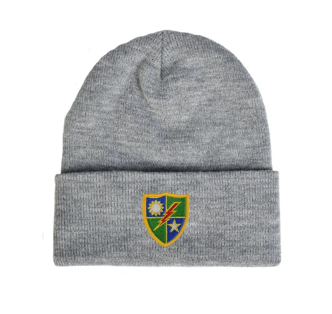 75th DUI Patch Cuff Beanie