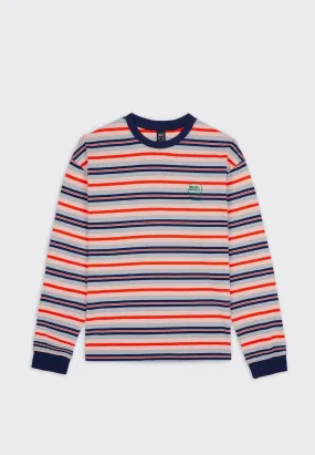 92 Striped Long Sleeve T-Shirt - Navy Multi