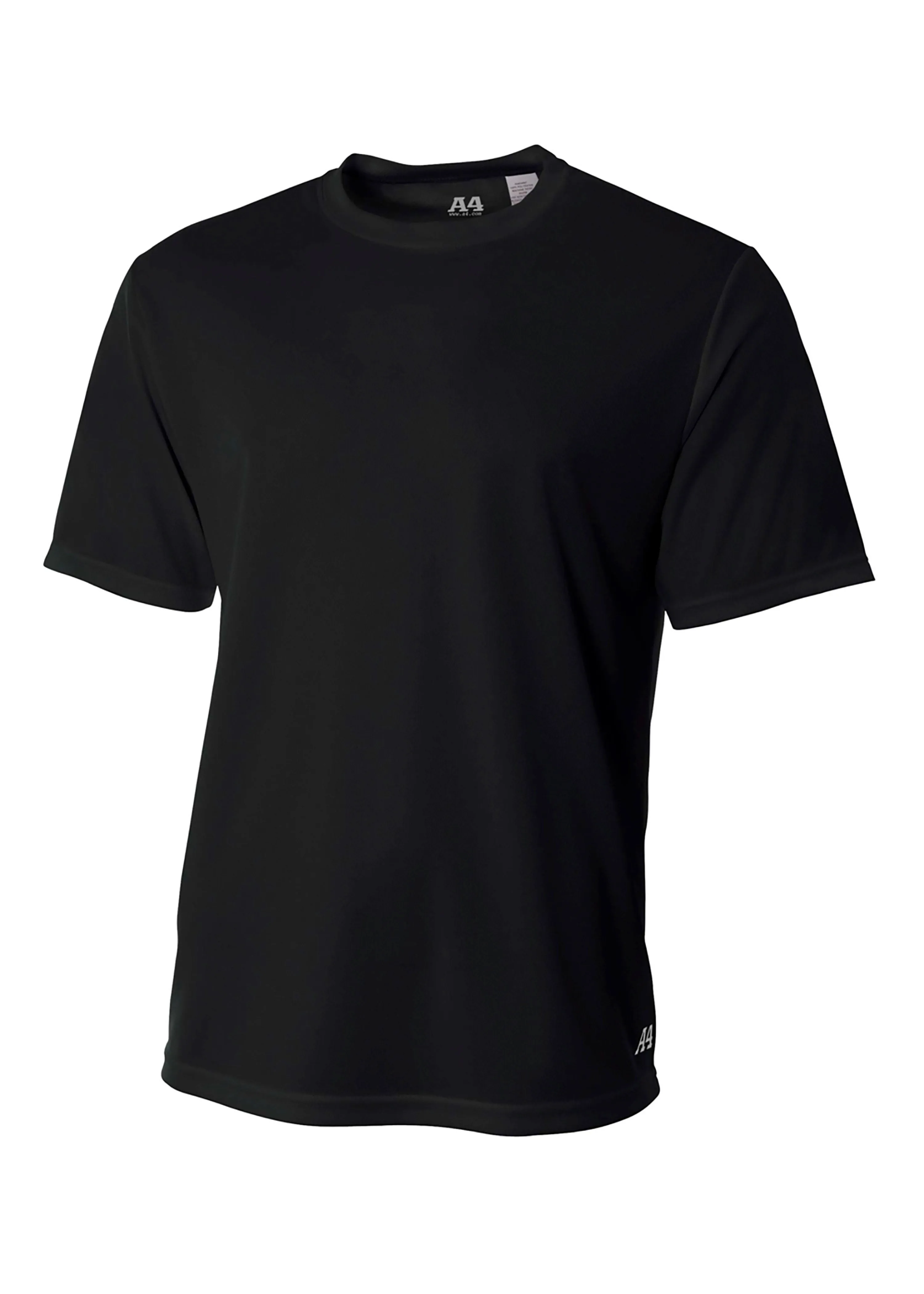 A4 Mens Short Sleeve Birds-Eye Mesh Crew