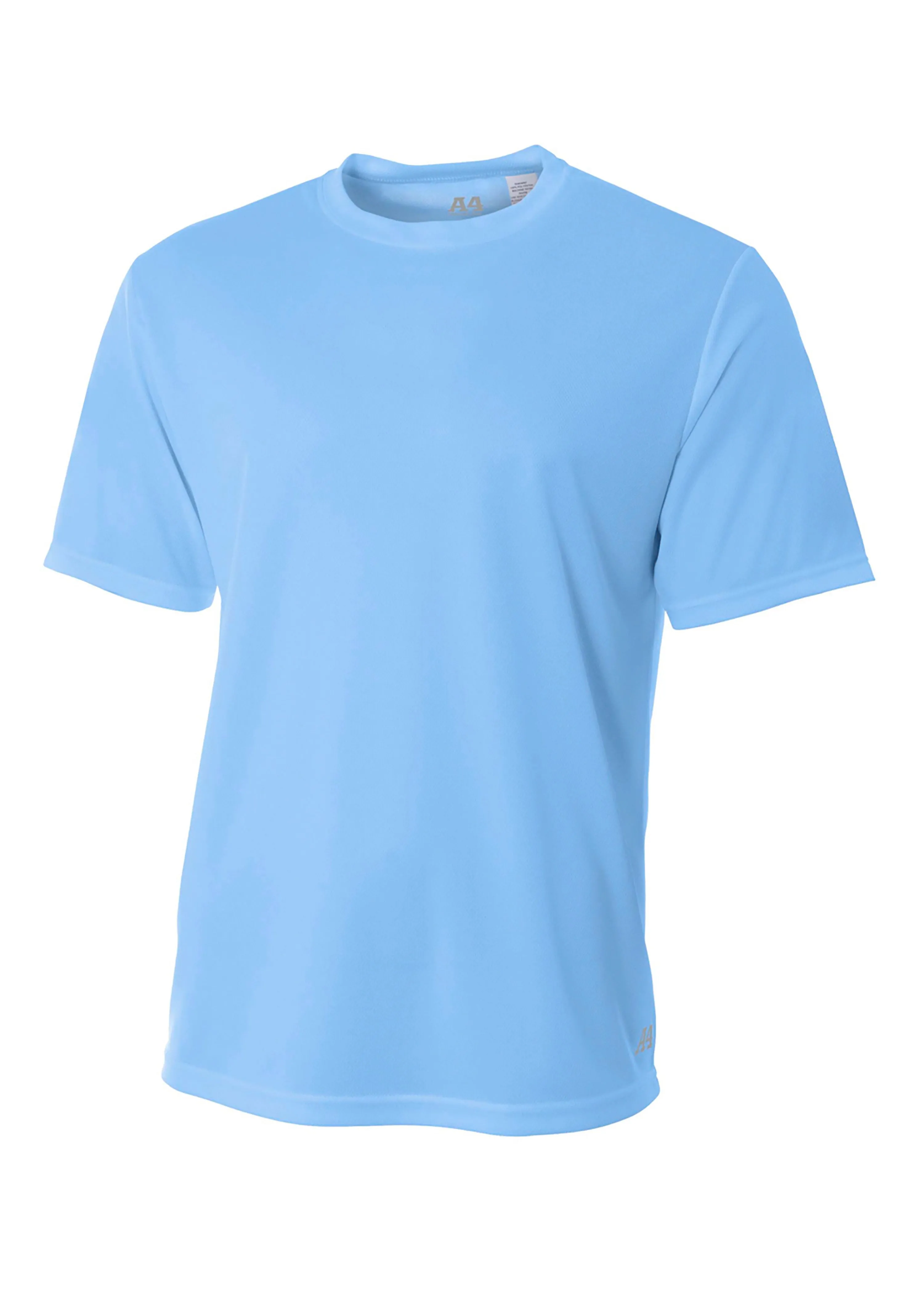 A4 Mens Short Sleeve Birds-Eye Mesh Crew