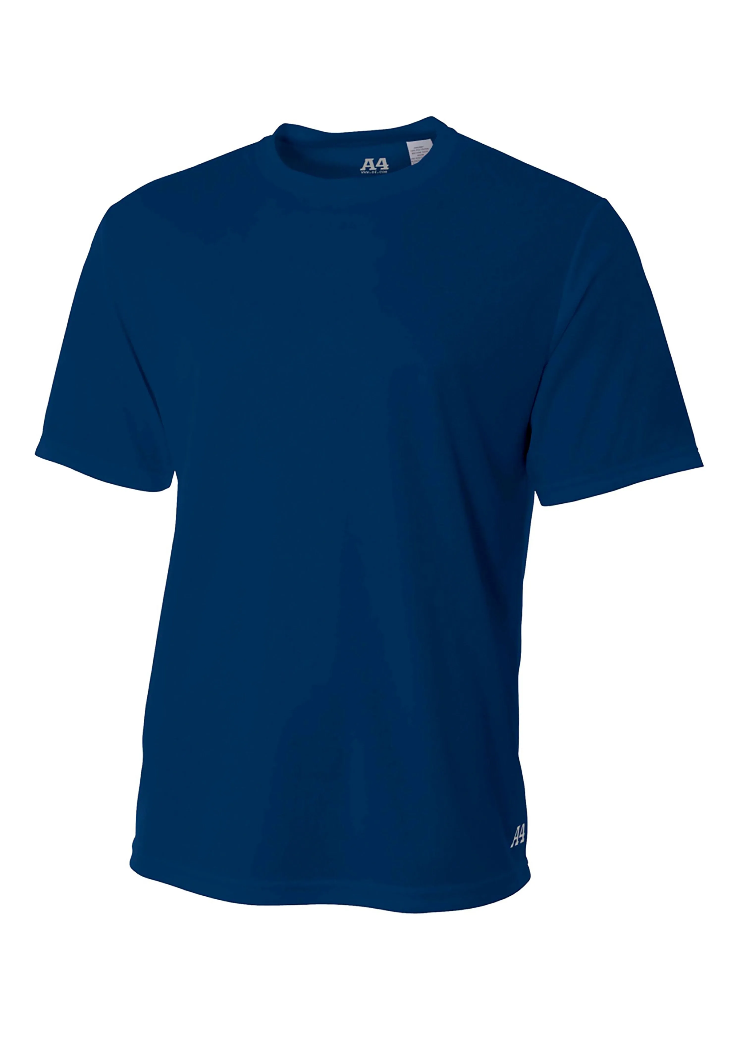 A4 Mens Short Sleeve Birds-Eye Mesh Crew