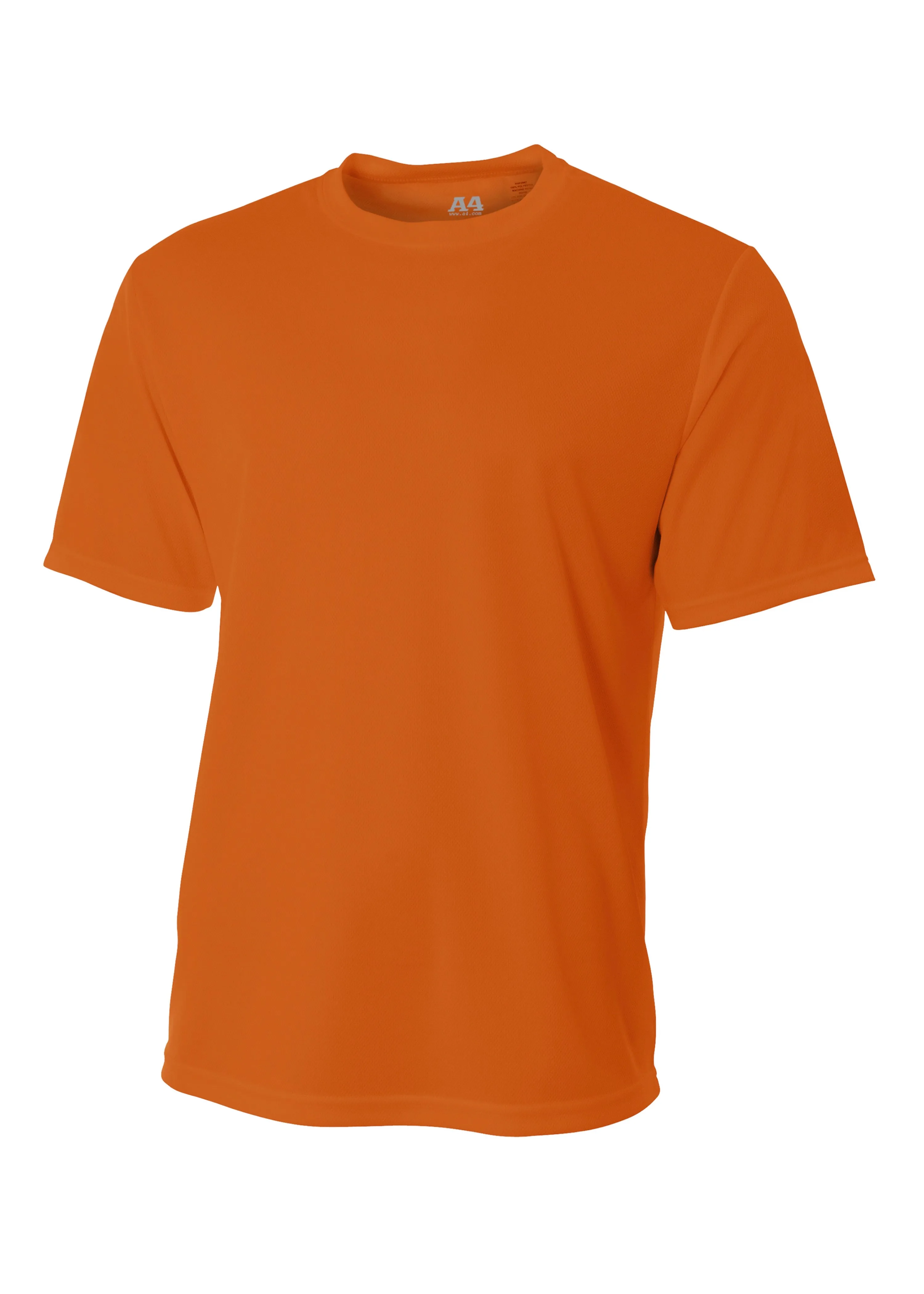 A4 Mens Short Sleeve Birds-Eye Mesh Crew