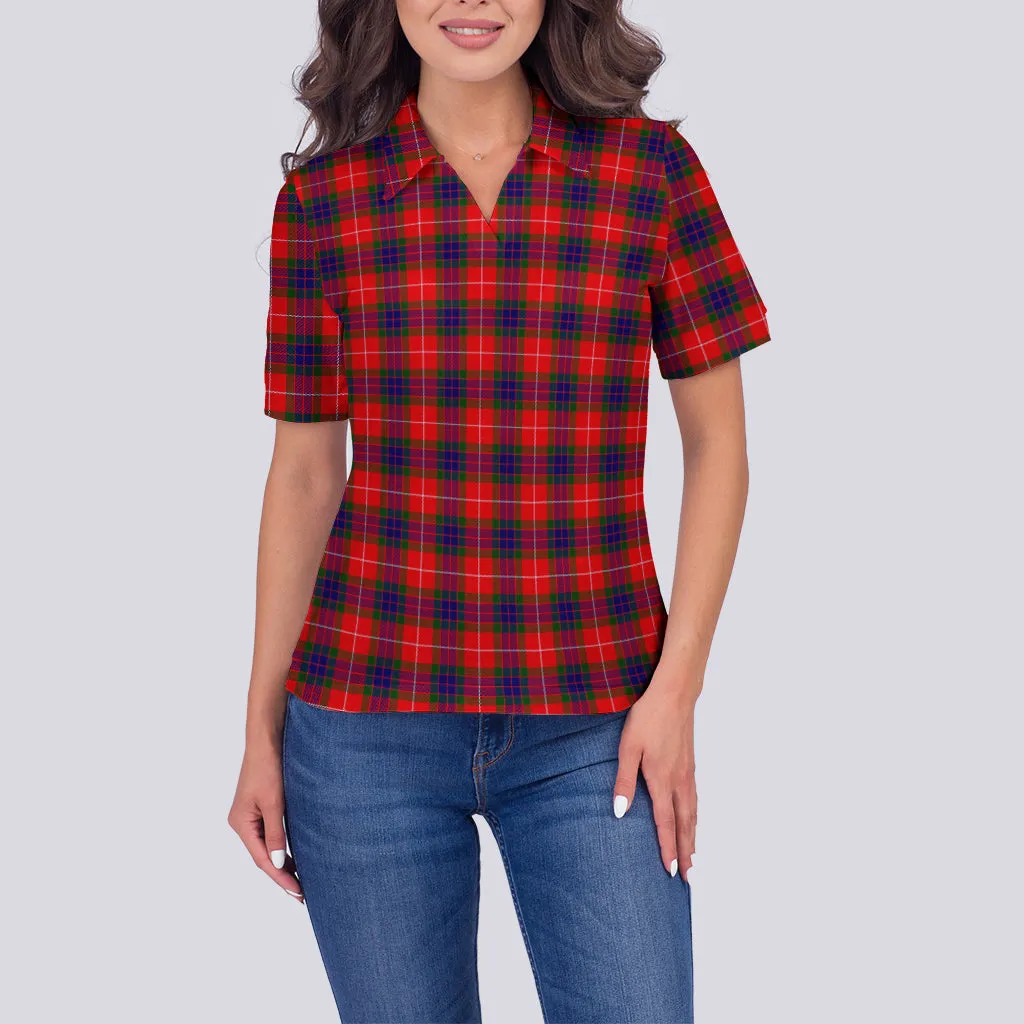 Abernethy Tartan Polo Shirt For Women