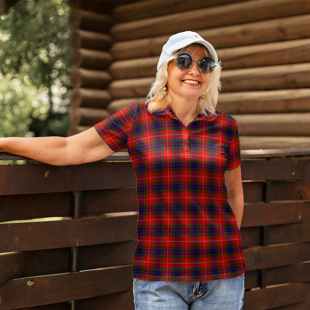 Abernethy Tartan Polo Shirt For Women