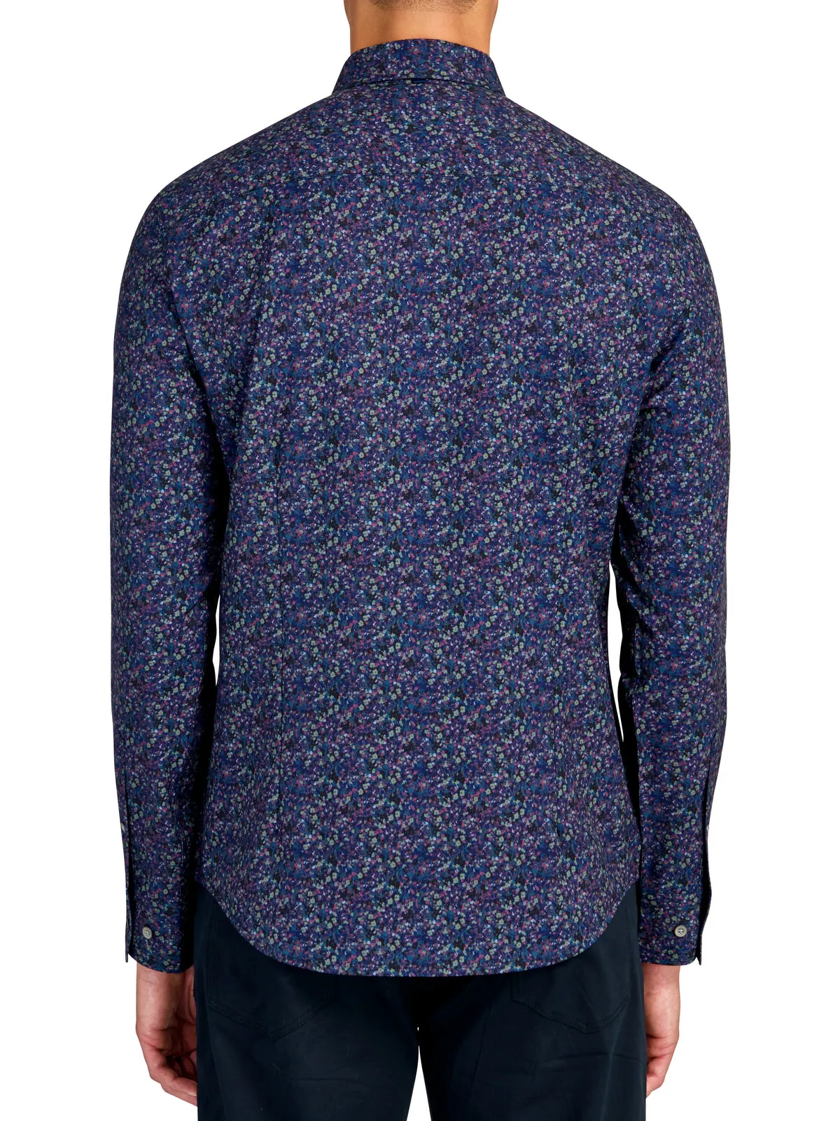 Abstract Floral Long Sleeve Shirt