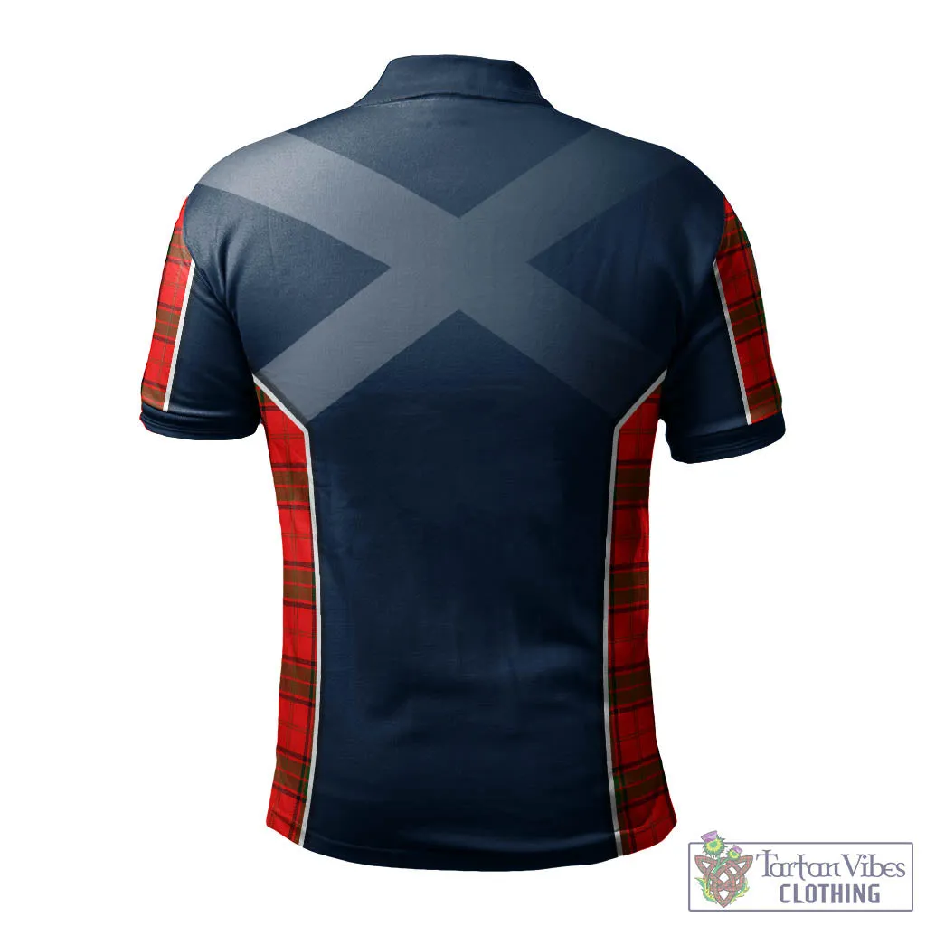 Adair Tartan Men's Polo Shirt with Family Crest and Lion Rampant Vibes Sport Style