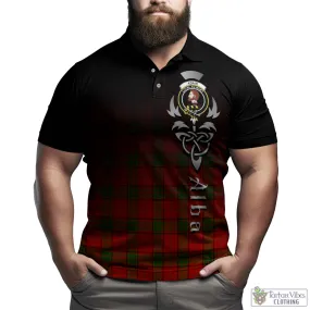 Adair Tartan Polo Shirt Featuring Alba Gu Brath Family Crest Celtic Inspired