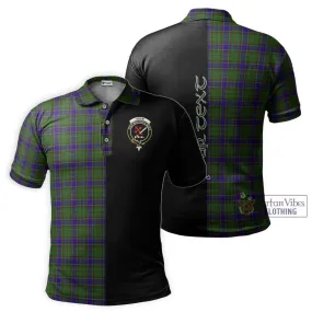 Adam Tartan Polo Shirt with Family Crest and Half Of Me Style