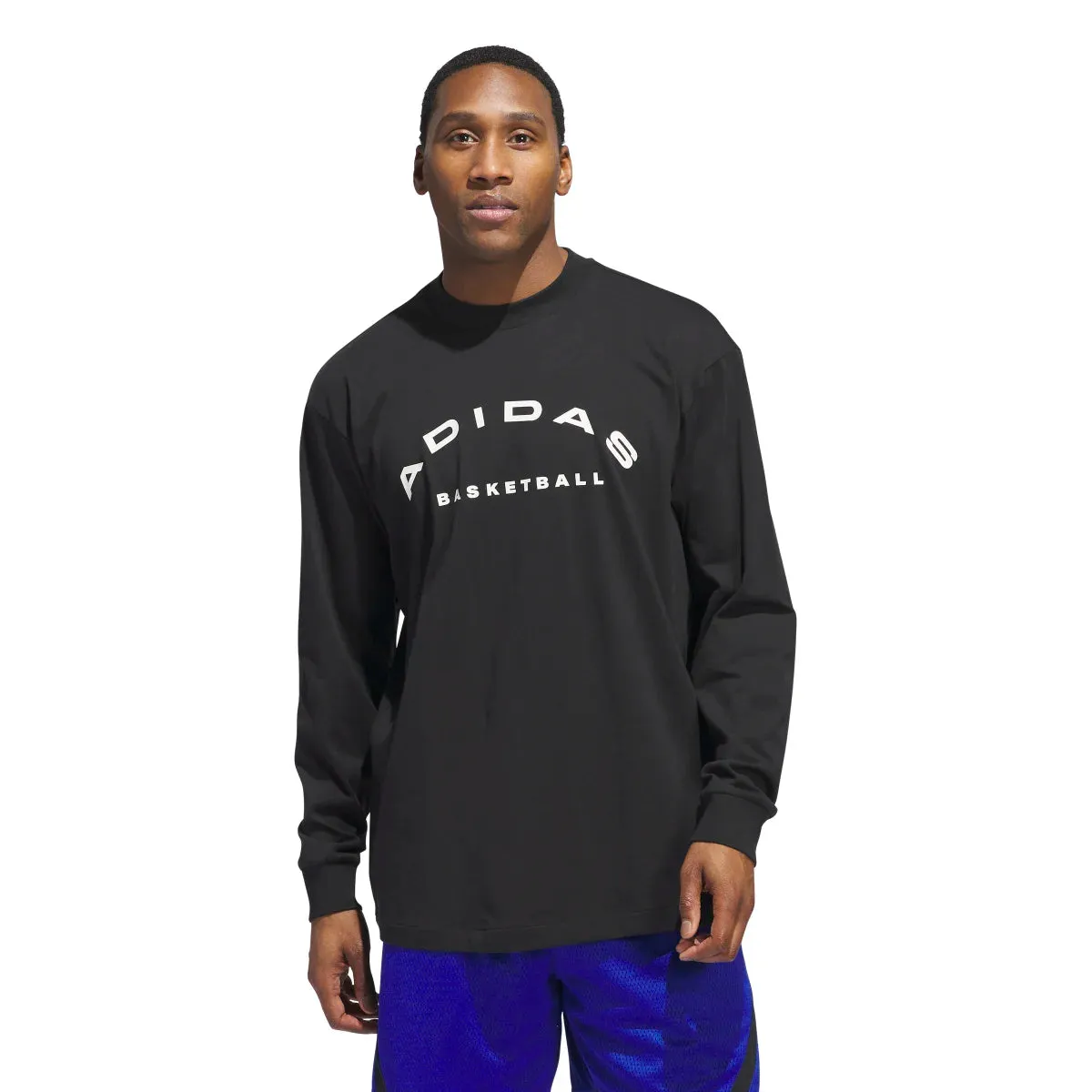 adidas Men's Basketball Select Long Sleeve T-Shirt