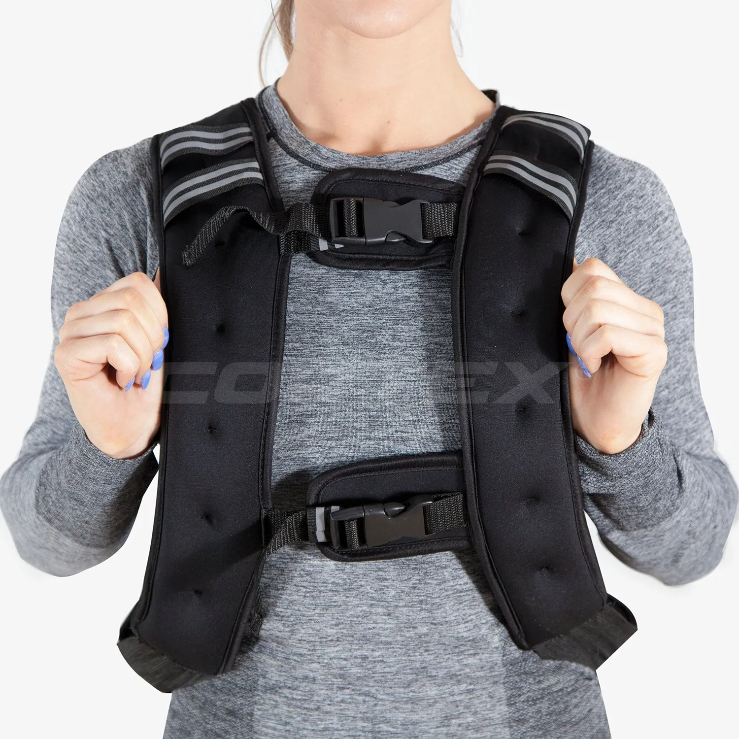 Adjustable 10kg Weight Vest, Resistance Training - Lifespan