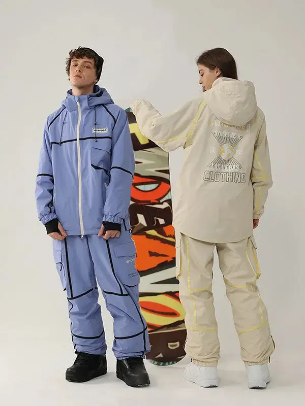 Adult Winter Cargo Snow Suits Fashion Outdoor Ski Suits