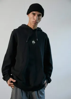 Afends Mens Flame - Pull On Hood - Black