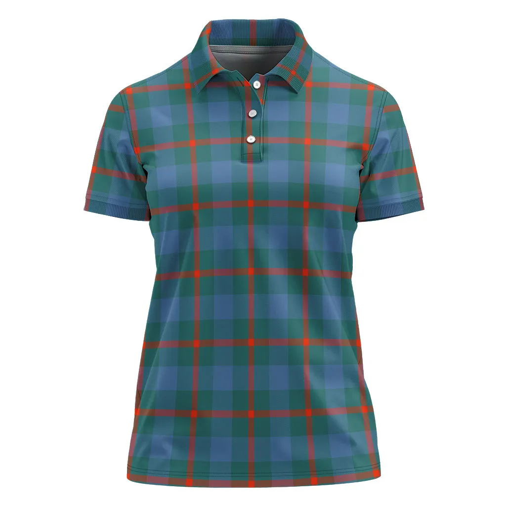 Agnew Ancient Tartan Polo Shirt For Women