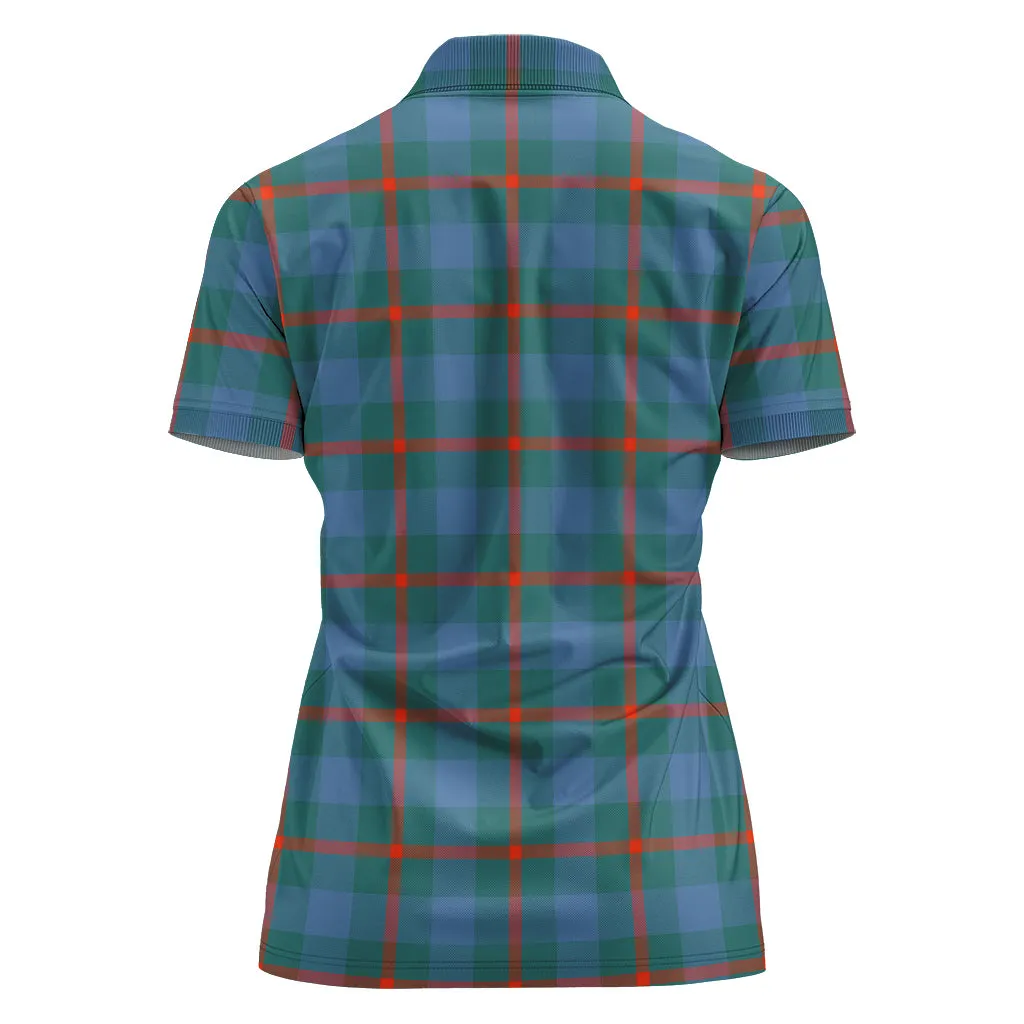 Agnew Ancient Tartan Polo Shirt For Women