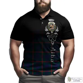 Agnew Tartan Polo Shirt Featuring Alba Gu Brath Family Crest Celtic Inspired