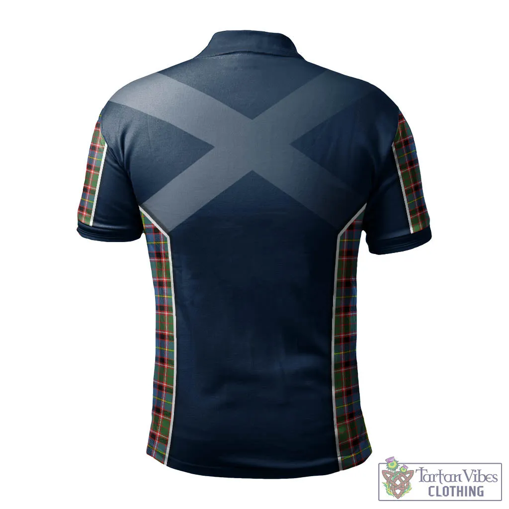 Aikenhead Tartan Men's Polo Shirt with Family Crest and Lion Rampant Vibes Sport Style