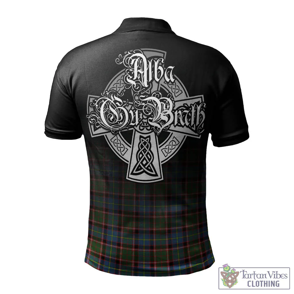 Aikenhead Tartan Polo Shirt Featuring Alba Gu Brath Family Crest Celtic Inspired