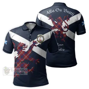 Ainslie Tartan Lion Rampant Polo Shirt Proudly Display Your Heritage with Alba Gu Brath and Clan Name