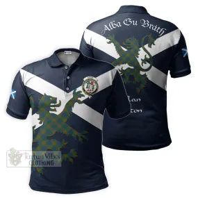 Aiton Tartan Lion Rampant Polo Shirt Proudly Display Your Heritage with Alba Gu Brath and Clan Name