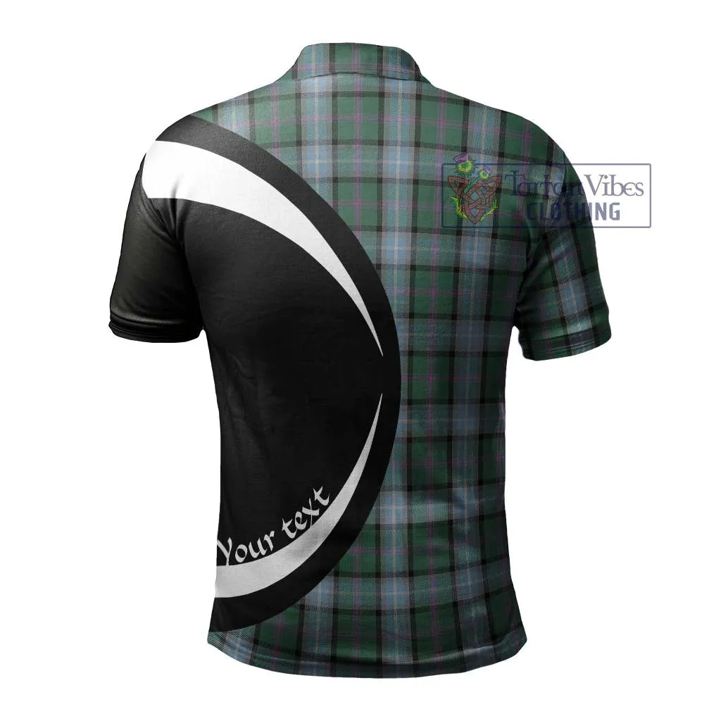 Alexander of Menstry Hunting Tartan Men's Polo Shirt with Family Crest Circle Style