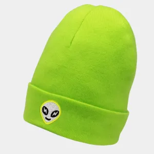 Alien Beanie Neon Green