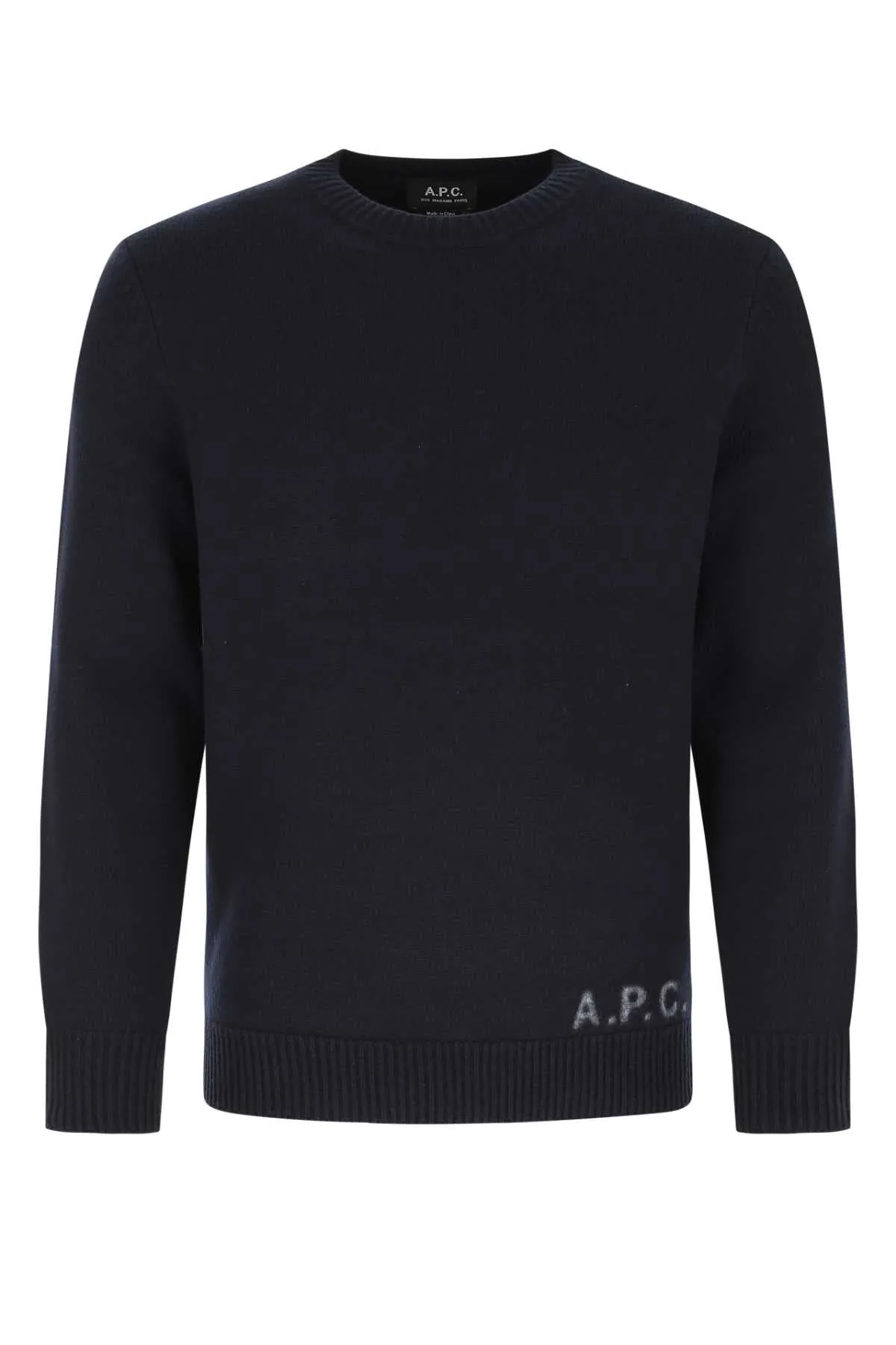 A.P.C. Logo Detailed Crewneck Knitted Jumper