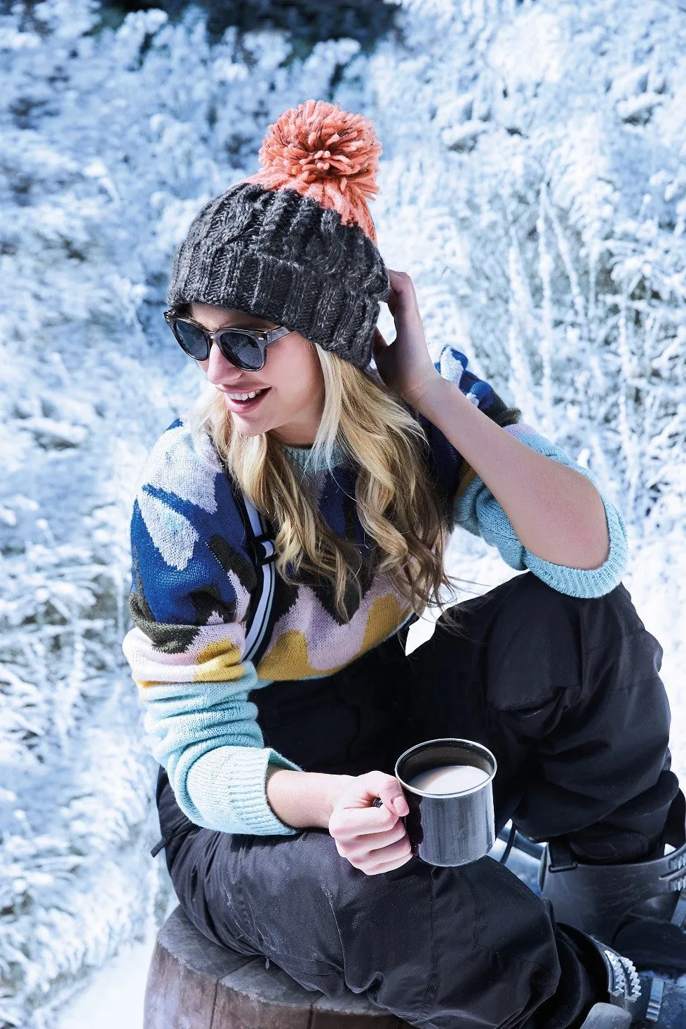 Apres Beanie | AZURE BLUE/OXFORD NAVY