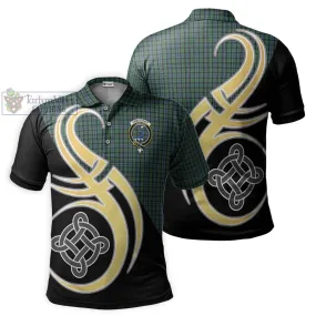 Arbuthnot Tartan Polo Shirt with Family Crest and Celtic Symbol Style