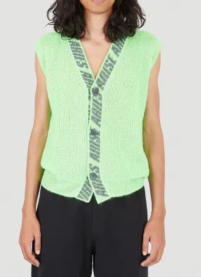 Aries Logo Jacquard Knitted Vest