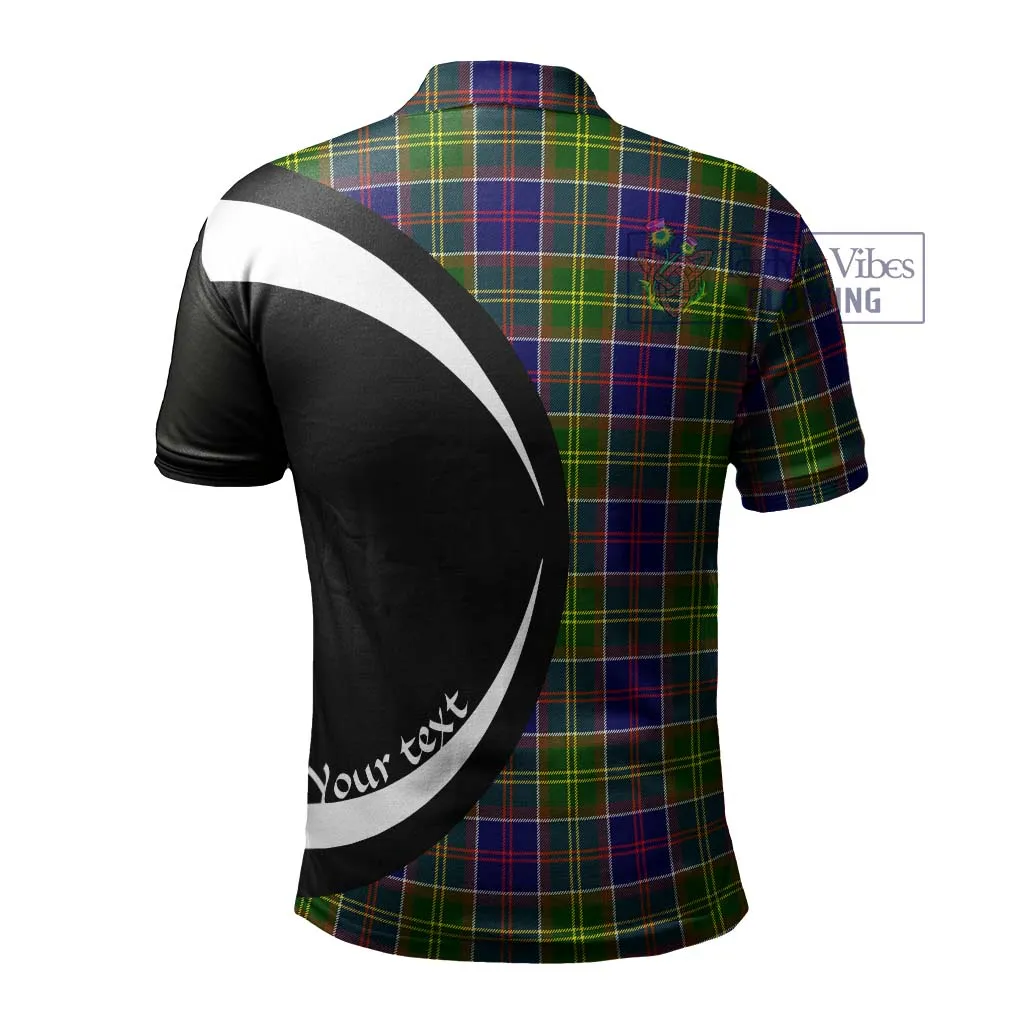 Arnott Tartan Men's Polo Shirt with Family Crest Circle Style