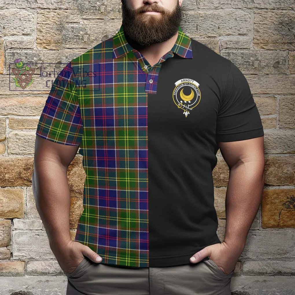 Arnott Tartan Polo Shirt with Family Crest and Half Of Me Style