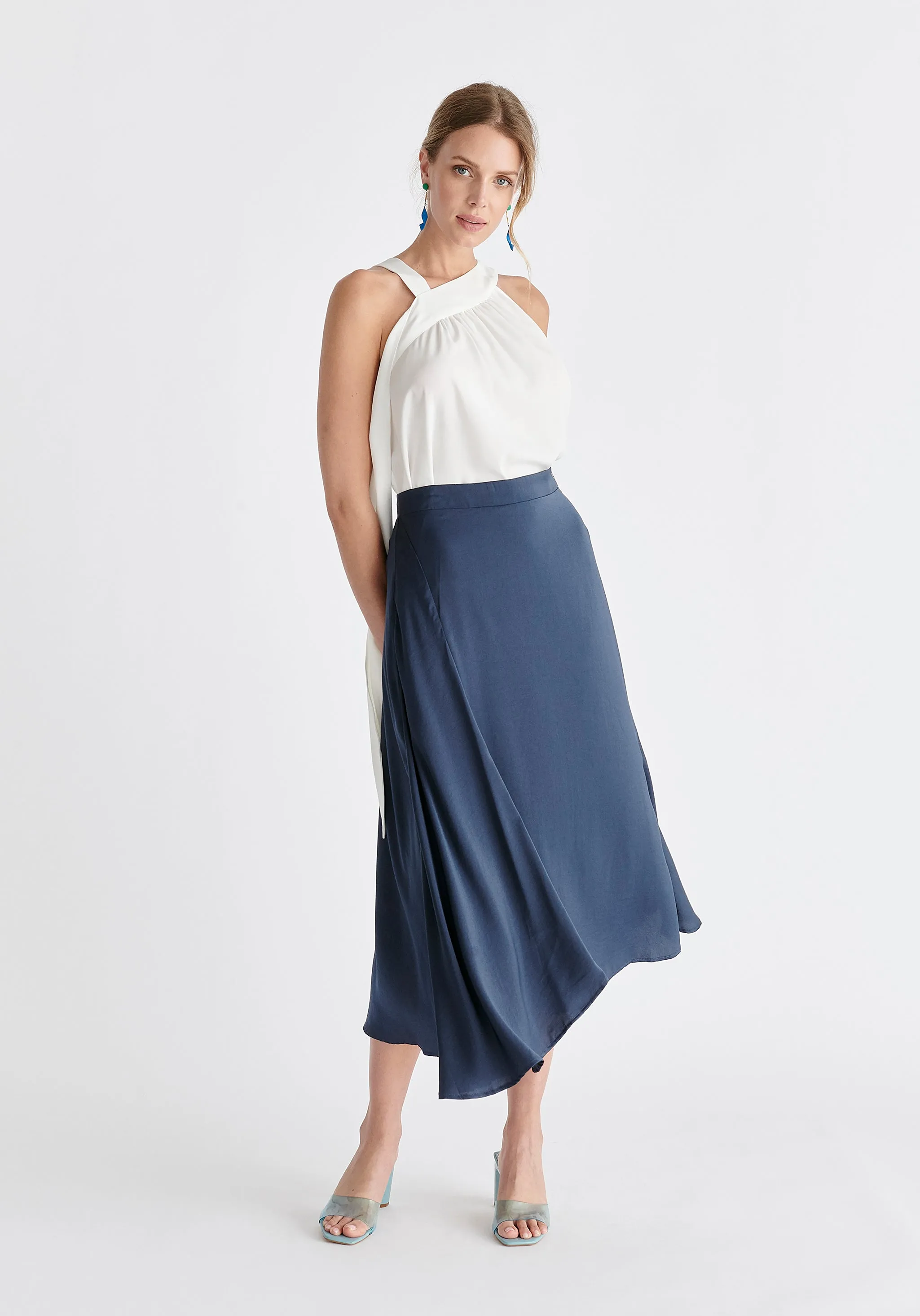 Asymmetric Hem Skirt