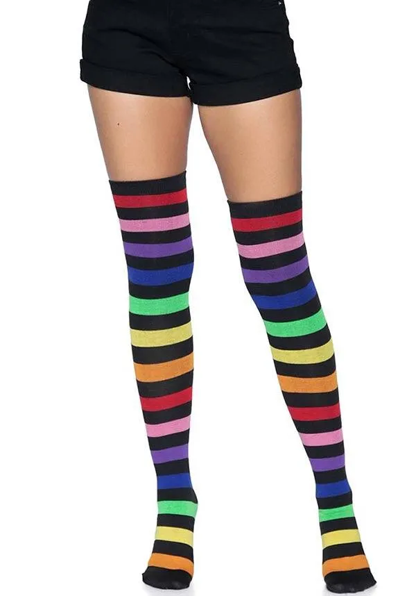 Aurora Rainbow | THIGH HIGH SOCKS