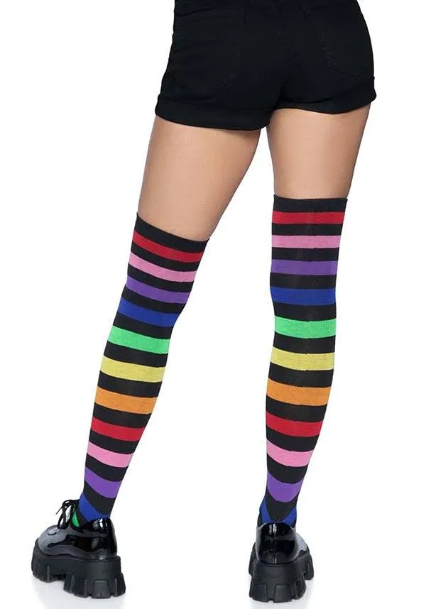 Aurora Rainbow | THIGH HIGH SOCKS