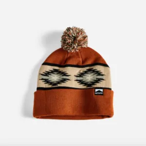 Autumn Blanket Pom Beanie - Rust