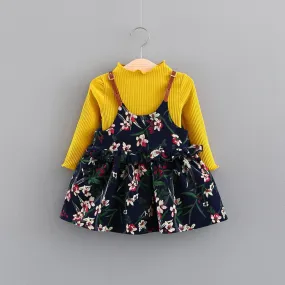 Baby Dress, Girl's Skirt, Autumn 1-2-3 Years Old Baby Clothes, Children's Clothing, A Piece Of E3087