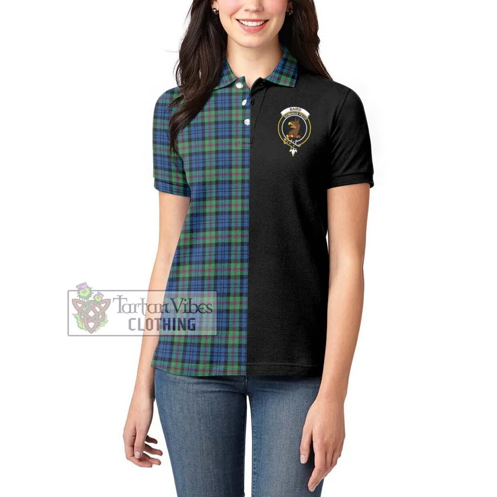 Baird Ancient Tartan Women's Polo Shirt with Family Crest and Half Of Me Style